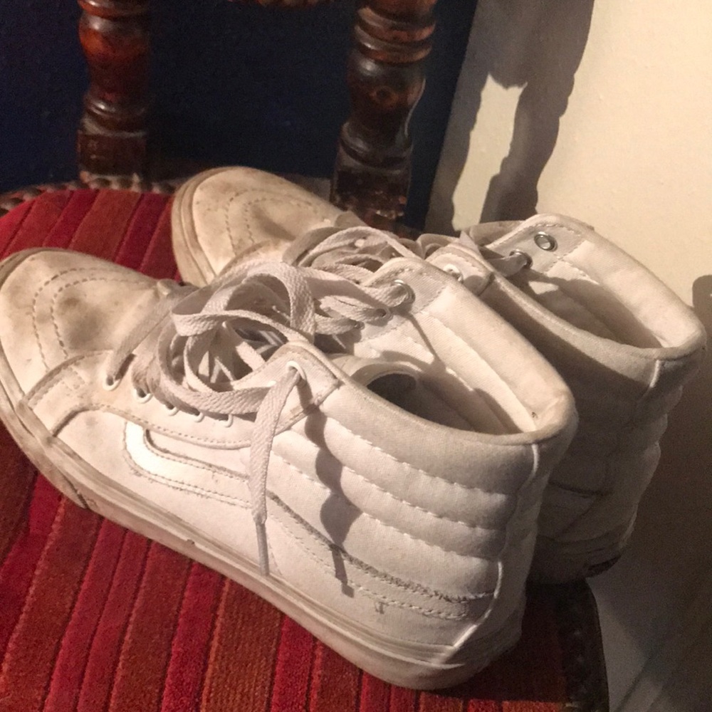 White Hightop VANS